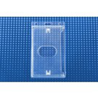 BRADY PEOPLE ID, ECONOMY CARD DISPENSER W/SIDE LOAD, VERICAL, CLEAR-50 PACK